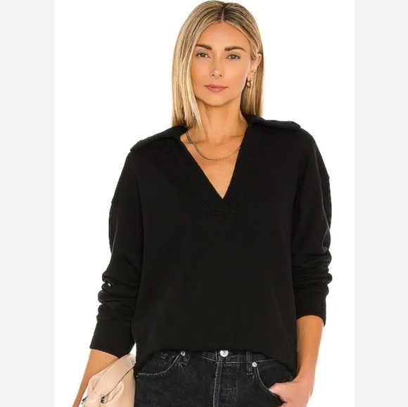 Citizens of Humanity Casual Collared Sweatshirt - Picture 1 of 4